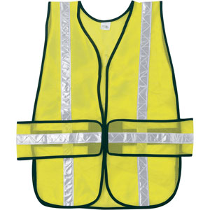 General Purpose, Chevron Poly Mesh, Lime Safety Vest