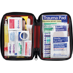 104-Piece Auto First Aid Kit, Softpack Case