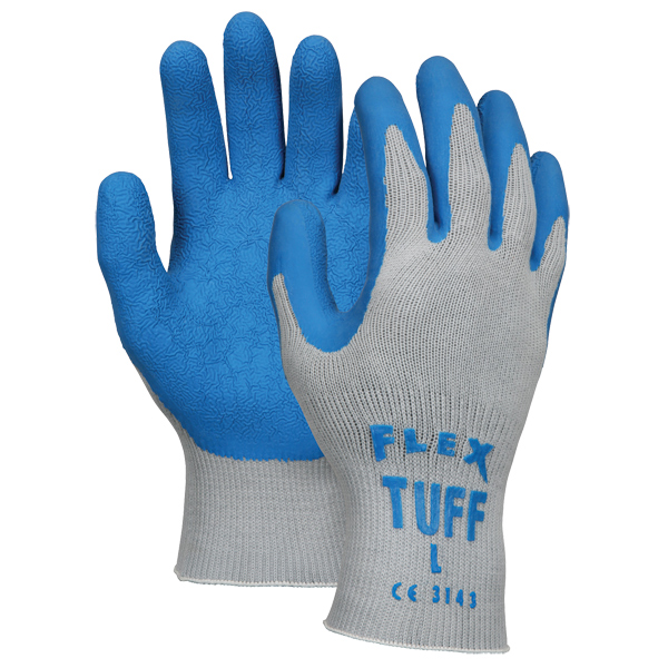 FlexTuff 10 Gauge Cotton/Poly Gloves, Large