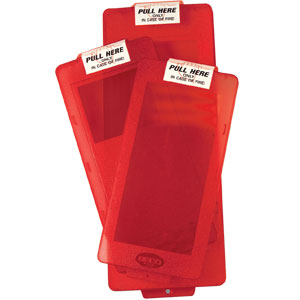 Mark I Jr. Red Cover w/"Pull Here" Label, 19, 1/4" x 8, 7/8"