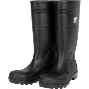Black Boot 16 PVC w/ Steel Toe