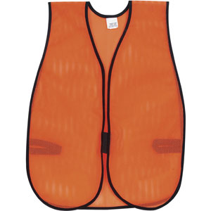General Purpose Poly Mesh, Orange Safety Vest