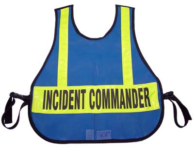 Large Mesh Safety Vest For The Incident Command And Triage/MC System