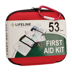 53 piece EVA first aid kit Case of 6