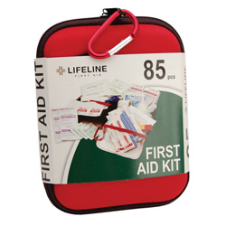 85 piece EVA first aid kit Case of 6