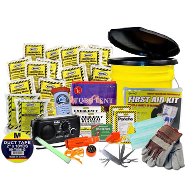 2 Person Premium Emergency Kit in a Bucket