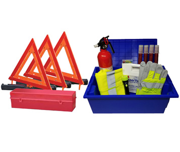 USKITS DOT ANSI Compliant Truck Set with Emergency Triangles