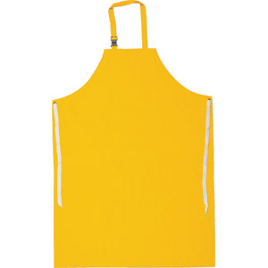 .35mm Yellow PVC/Poly Apron w/Sewn Edge, 48" x 35"