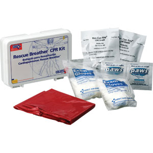 9-Piece, 2 Person CPR Kit w/Plastic Case
