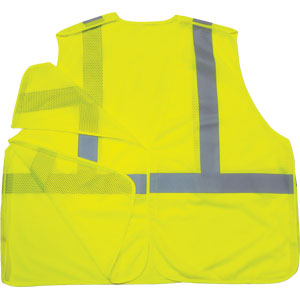 GloWear Econo Breakaway Vest, Lime, 2XL/3XL