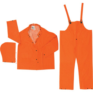 Classic Plus .35mm, 3 Pc PVC/Poly Suit, Orange