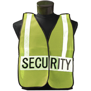 SECURITY Lime w/White Specialty Safety Vest