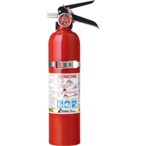 Kidde Automotive 2 1/2 lb ABC Fire Extinguisher w/ Steel Strap Bracket