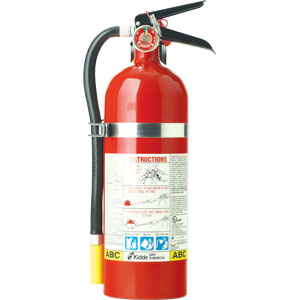 Kidde Automotive 5lb ABC Rechargeable Fire Extinguisher w/ Steel Strap Bracket