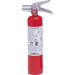 Kidde ProPlus 2 1/2 lb Halotron I Fire Extinguisher w/ Metal Strap Bracket