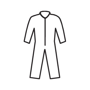 White, Zipper Front A20 Coveralls, XL, 24/Case