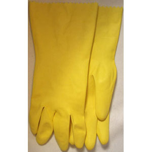 Yellow, Flocked Latex, 15 Mil, Bulk Packed, Large