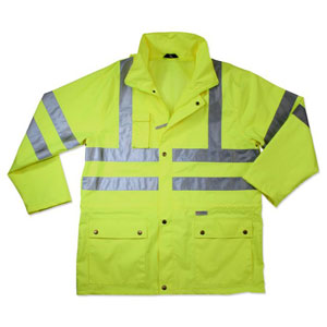 GloWear 8365 Rain Jacket, Lime, L