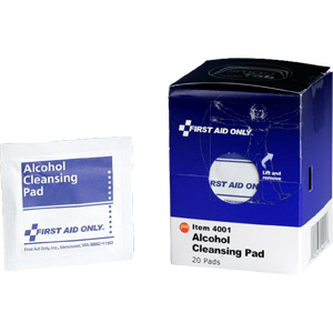 Alcohol Cleansing Pads, 20/Box