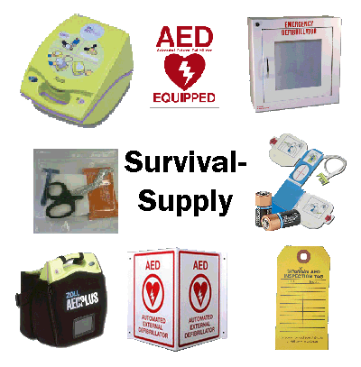 AED For Business Survival Kits, emergency supply, emergency kits, survival information, survival equipment, child survival guide, survival, army, navy, store, gas, mask, preparedness, food storage, terrorist, terrorist disaster planning, emergency, survivalism, survivalist, survival, center, foods