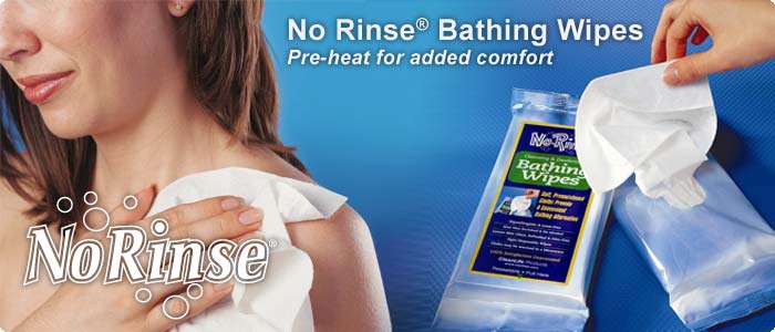 No Rinse Bathing Wipes - 24x 8oz Bottle