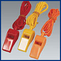 Plastic Whistle with Lanyard