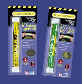 6" 12 Hour Safety Grade Blister Carded Glow Stick  (Case of 48)