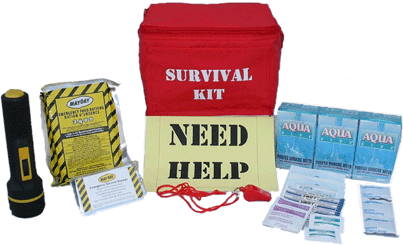 1-Day Survival Kits Survival Kits, emergency supply, emergency kits, survival information, survival equipment, child survival guide, survival, army, navy, store, gas, mask, preparedness, food storage, terrorist, terrorist disaster planning, emergency, survivalism, survivalist, survival, center, foods