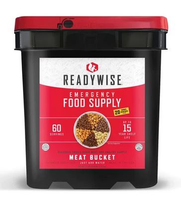 60 Serving REAL Meat! <br> Up to 15 Years Shelf Life!<br/> With 20 bonus servings of rice! <br> Free Shipping!