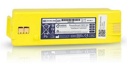 Cardiac Science Powerheart AED G3 Battery-Yellow