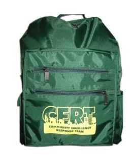 CERT Backpack - Green with Logo