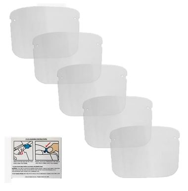 Set of 100 Comfort Frame Replacement 6in Face Shields