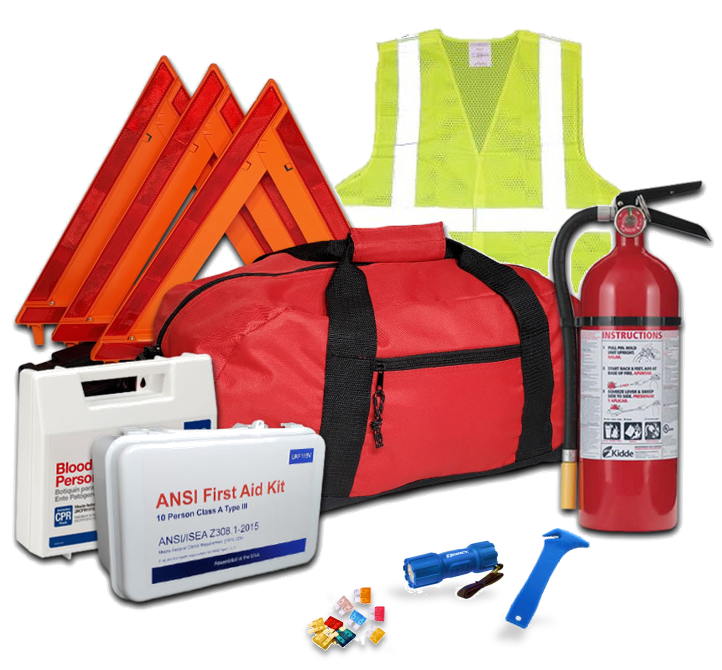 Advanced NEMT DOT OSHA Compliant All-in-One Kit with 5lb Extinguisher