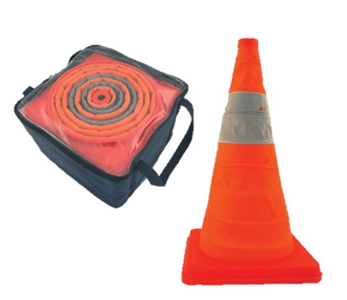 4 Piece 28" Collapsible Safety Cone MUTCD Compliant