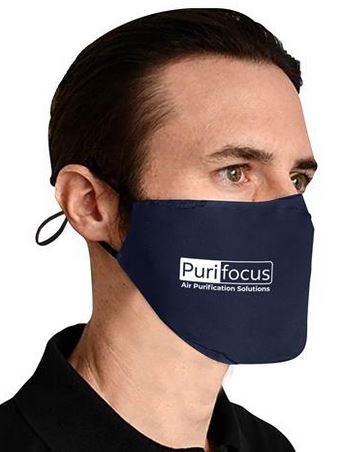 Set of 50- 3 Ply Cotton Fitted Mask with Filter and Adjustable Ear Loops