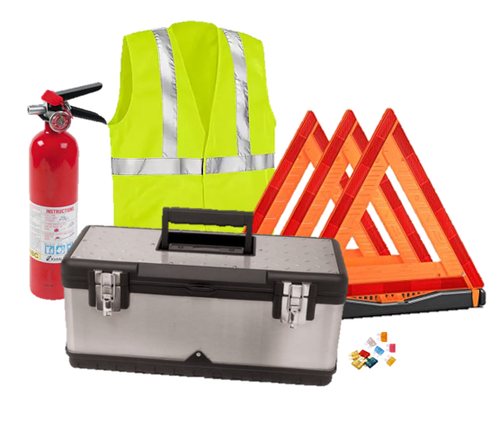 USKITS DOT Truck Safety Kit in Metal Box