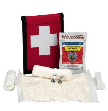 Climbers Bloodstopper First Aid Kit with Wound Seal Kit-Case of 8