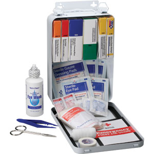 93-Piece Vehicle First Aid Kit w/Gasket (Metal)