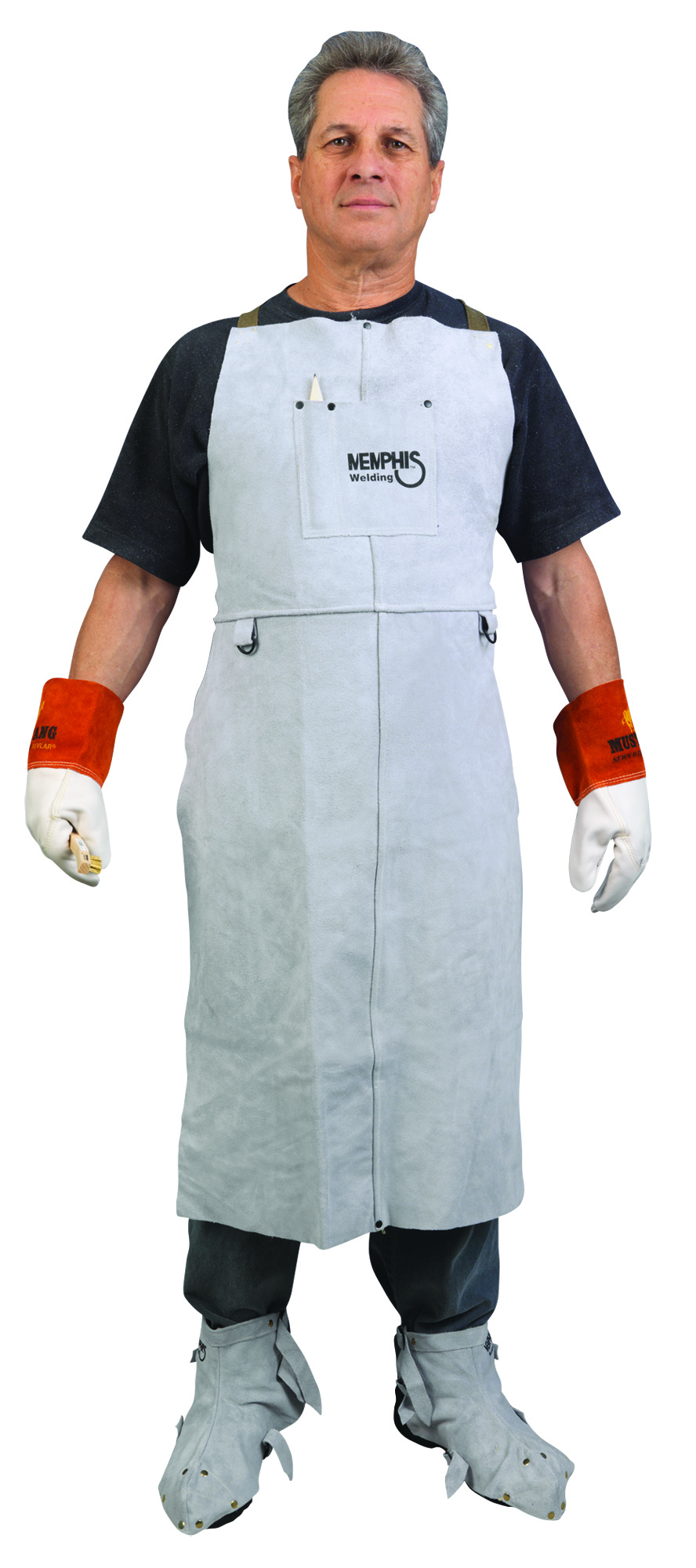 Bib Apron w/ Front Pocket, 24" x 42"