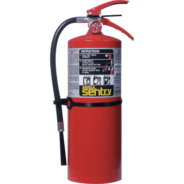 Ansul Sentry 10 lb ABC Fire Extinguisher w/ Wall Hook