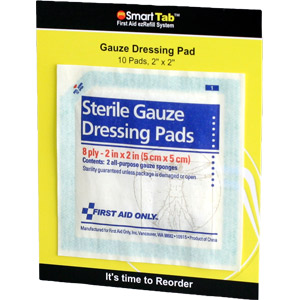 2" x 2" Gauze Pads, 10/Box