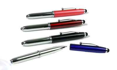 Multi-Function Stylus/Flashlight/Pen