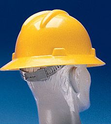 MSA V-Gard Helmets With Staz-On (pin-lock) suspension