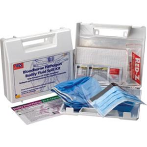 Bloodborne Pathogen/Body Fluid Spill Kit, Plastic Case