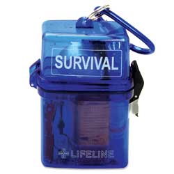 Waterproof survival kit case of 6