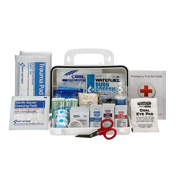 10-Person, Bulk ANSI A Weatherproof First Aid Kit, Plastic